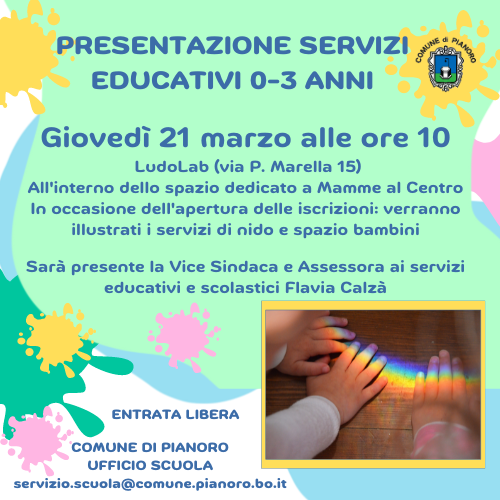 Presentazione servizi educativi 0-3 anni