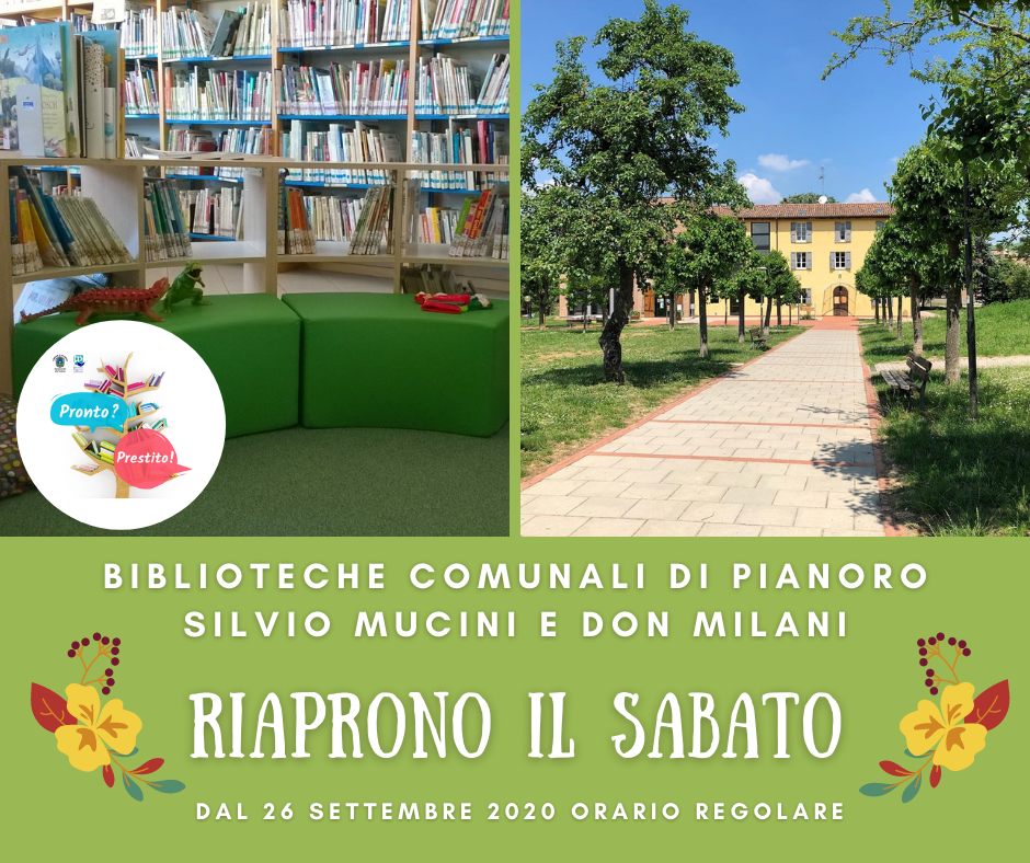 Rientrate in biblioteca... anche il sabato!